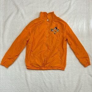 Disney Parks Mickey & Friends Windbreaker Jacket Womens Sz Medium Orange